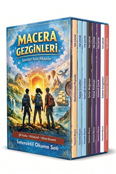 Tandem Yayınları 3. 4. sınıflar için okuma kitapları MACERA GEZGİNLERİ 8 adet görselli hikaye kitabı 8-10 yaş