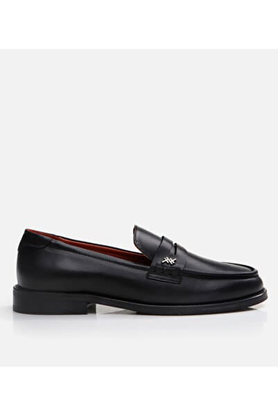 Hotiç Kadın Deri Siyah Loafer