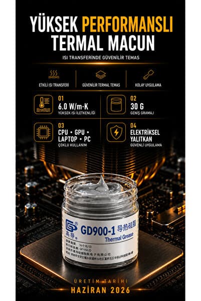 Concord Gd900-1 Termal Macun A Kalite Yeni Üretim 30 Gram Yeni Tarihli 06/2026