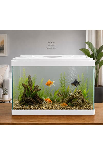 PKR Akvaryum premium 50 cm beyaz