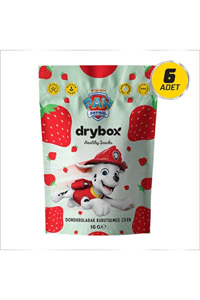 DRYBOX PAW Patrol Dondurularak Kurutulmuş Çıtır Çilek 6'lı Paket