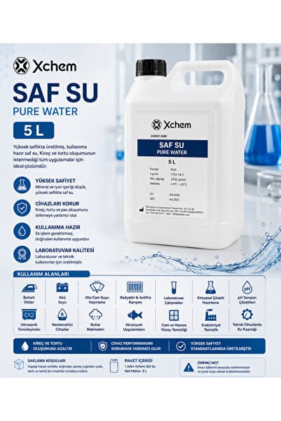 xchem Saf Su 5 Lt. (Ütü ve Akü Suyu)