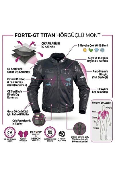 Forte Gt 2003001 TITAN Siyah HÖRGÜÇLÜ