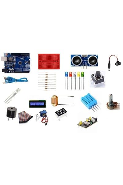 Teknoartshop Arduino Başlangıç Seti (18 Çeşit 79 Adet) Yapay Zeka Tarafından Oluşturulmuş