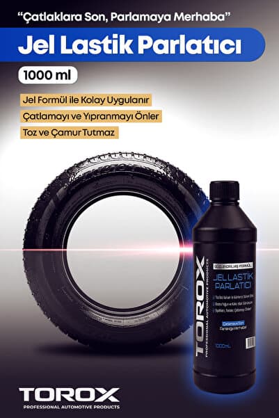 TOROX Jel Lastik Parlatıcı 1000ML Direkt Kullanım