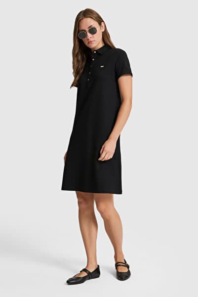 U.S. Polo Assn. Kadın Siyah Örme Elbise 50323538-VR046