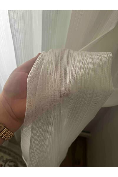 Storlant Lüks Gold Tül Perde | 1/3 Kat Sık Pile | Dökümlü Şık Görünüm | Ütü İstemez | Trendy Ürün