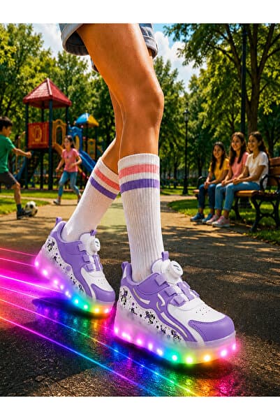 ROCKY SPORT PATENLİ IŞIKLI SPOR AYAKKABISI & TEKERLEKLİ SNEAKERS PATENLİ AYAKKABI