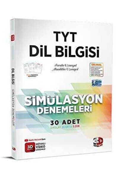 3D Yayınları TYT Dil Bilgisi Simülasyon Denemeleri