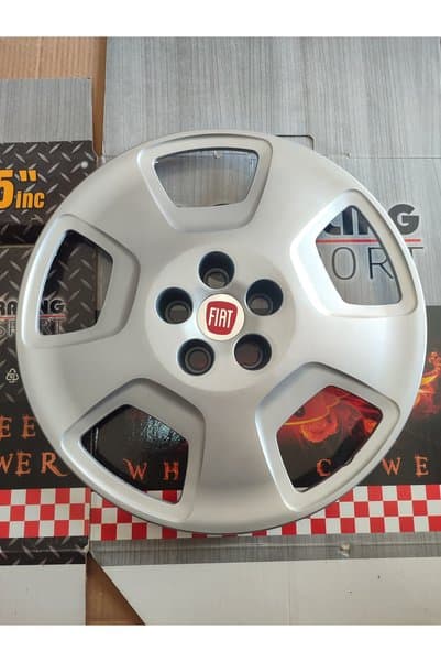 YK Fiat Fiorino,Doblo uyumlu 15 inç 5 bijon jant kapağı, takım halinde yollanacak, arma hediyeli