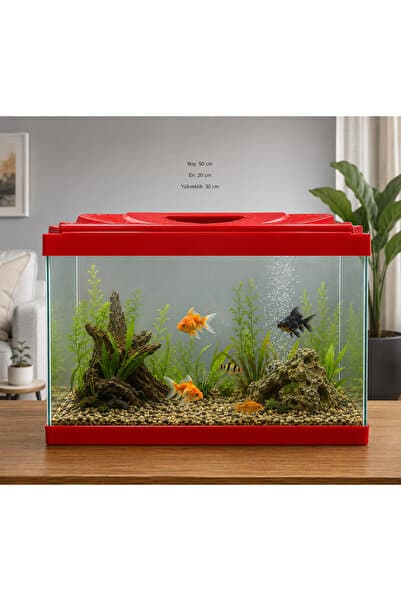 PKR Akvaryum premium 50 cm krmızı