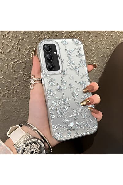 CASEVIBE Samsung Galaxy A34 Uyumlu Kelebek desenli şık telefon kılıfı, çarpışmalara karşı korumalı