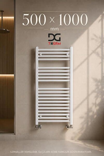 DG THERM 500*1000 Beyaz Havlupan 50*100 cm Banyo Havlupanı 14 Borulu