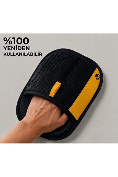 P&B COLLECTION WORKSHOP Kedi Köpek Tüy Toplama Eldiveni - Koltuk Halı Yatak ve Kıyafet Tüy Temizleyici Yeniden Kullanılabilir