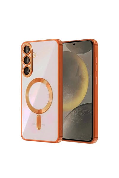 Genel Markalar Samsung Uyumlu Galaxy A27 5g Kross Magneticsafe Kapak - Turuncu