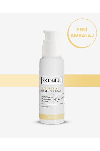 Skin401 Spf 50 Leke Karşıtı Aloe Vera Nemlendiricili Güneş Kremi 50ml