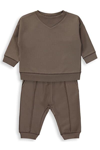 Civil Baby Basic 6-18 Ay Takım - Kahverengi