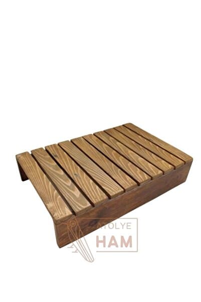 Atölye Ham Ahşap Çocuk Lavabo Önü Ve Klozet Önü Basamağı (Kurulu Üründür)
