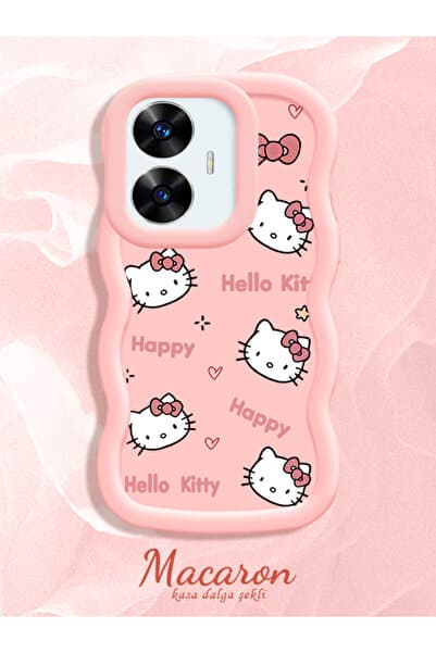 SLIMFELT Realme C55 Uyumlu Yüksek Kalite Sevimli Anime Kılıf, Sade ve Şık