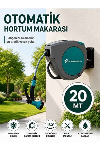 MODULBOX OTOMATİK HORTUM MAKARASI 1/2" 20 Metre