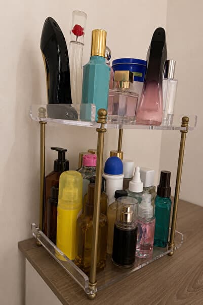 innossa pleksi dekorasyon 6 mm Matgold 2 katlı organizer &düzenleyici
