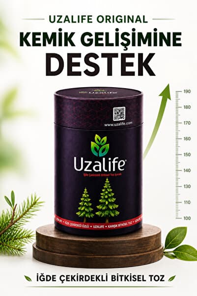 UzaLife Kemik Gelişimine Destek İğde Çekirdekli Bitkisel Toz İçecek - Yetişkin 250g