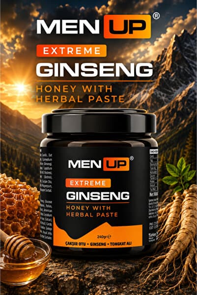 Men Up Tribulus Terrestris, Maca Extract, Ginseng, Çakşır Otu, Panax Içeren Kuvvet Bitkisel Karışımlı Macunu 240 gr