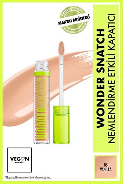 NYX Professional Makeup Wonder Snatch Nemlendirme Etkili Kapatıcı - 08 Vanilla