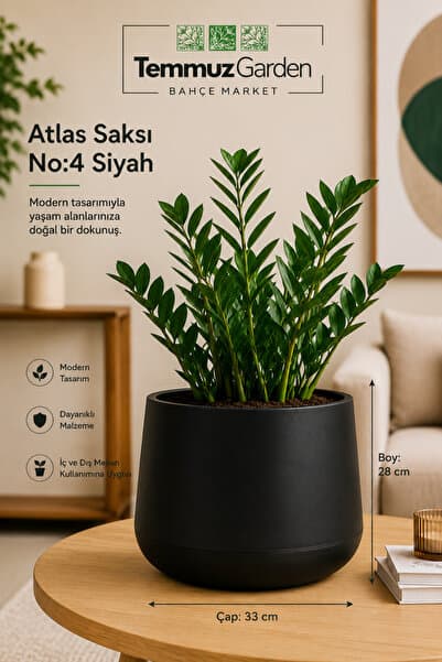 SERİNOVA Atlas No:4 Plastik Saksı