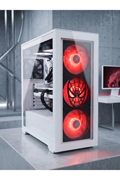ABENOVA Örümcek Adam Maskesi 120mm Fan Izgarası | Vidasız Kolay Montaj | (1 Adet)