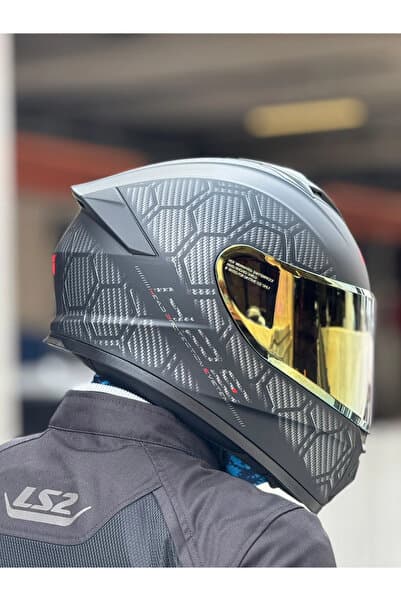 Givi 50.X SNAKE MAT KARBON KASK (SARI VİZÖR)