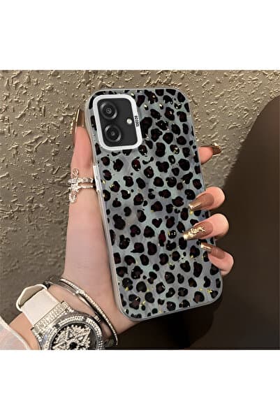 SLIMFELT Samsung Galaxy A07 4G Uyumlu Yüksek kaliteli basit leopar sert kılıf, darbeye dayanıklı kılıf
