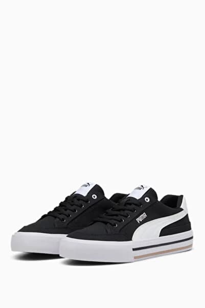 Puma Court Classic Vulc FS 396353 Unisex Spor Ayakkabı SİYAH-BEYAZ