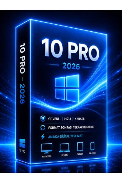 Lisansium Windows10 Pro Dijital Lisans Anahtarı Key 32&64 Bit Ömür Boyu Fredoss Uyumlu