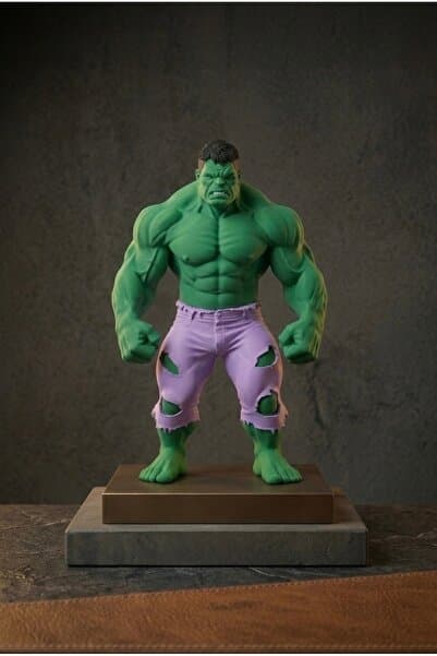 WOWOLAB Hulk Yeşil Dev 3D Baskı Koleksiyon Dekor Figürü