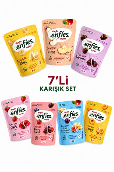 Yayla Freeze Dondurularak Kurutulmuş Meyve 7'li DEV Tanışma Paketi