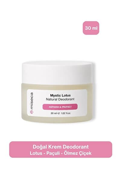 miseca Mystic Lotus Doğal Krem Deodorant 30 ml | Lotus, Paçuli, Akgünlük