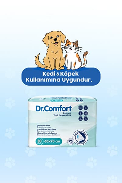 Dr.Comfort 60x90 Hijyenik Tuvalet Eğitim Pedi 30'lu 1 Paket 30 Adet