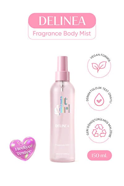 It Girl Delina Body Mist Vücut Spreyi 150 ml – Gül Notalı Çiçeksi ve Meyvemsi Koku