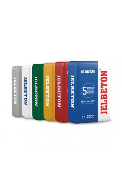 Isonem Jel Beton Çimento Esaslı Kendiliğinden Yayılan Renkli JelBeton 20 KG - Yeşil