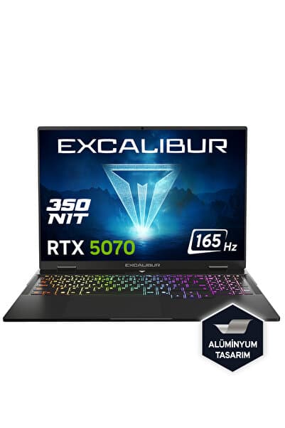 CASPER Excalibur G915 i7-13620H 32GB 1TB 8GB RTX5070 165Hz 16" Freedos Gaming Laptop G915.1362-DF70X-C