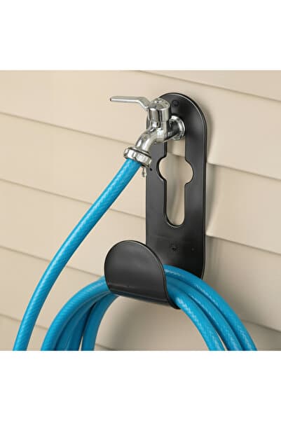 UYART HOME Metal Bahçe Hortumu Askılığı Musluk Tipi Dayanıklı Hortum Düzenleyici Aparat