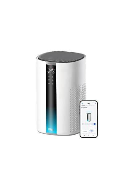 Dreo Air Purifier 337S Akıllı Hava Temizleyici, HEPA Filtre, PM2.5 Sensör, 22 dB, 99 m², RGB Işık, LED Ekran