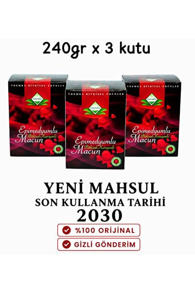 Themra Propolis Kudret Narı Bal Ginsengli Bitkisel Karışımlı Atom Güç Kuvvet Macun 3x240 Gr