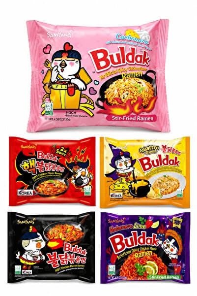 buldak 5çeşit noodle