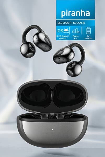 Piranha 9991GR Kablosuz TWS Bluetooth Kulak İçi Kulaklık | Mikrofon | Sesli Arama | Şarjlı | Ekstra Bass