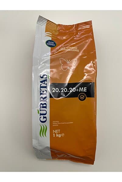 Gübretaş 20.20.20+ME NPK Gübresi 1 KG Azot, Fosfor, Potasyum+Me