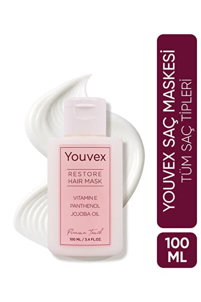The Youvex Premium Touch Kuru Ve Yıpranmış Saçlar Için Yoğun Bakım Saç Maskesi 100ml