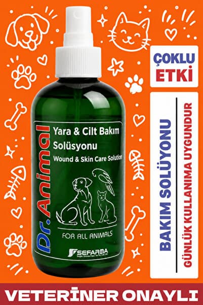 Dr. Animal Dr Animal 250 ml Kedi ve Köpekler İçin Pati Deri Meme Göz ve Kulak Temizlik Bakım Solüsyonu