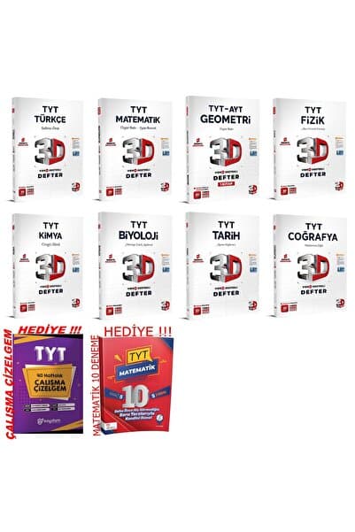 3D Yayınları TYT 2027 GÜNCEL MÜFREDAT KONU ANLATIMLI VİDEO DESTEKLİ TÜM DERSLER FUL SET